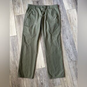 #6)  100% Cotton patch pocket cargo green pant’s excellent condition.